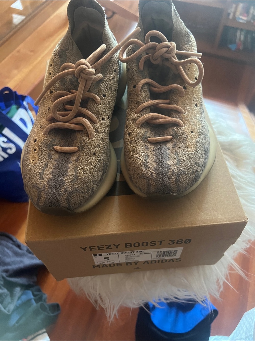 Yeezy Boost 380 Tan Knit Sneakers